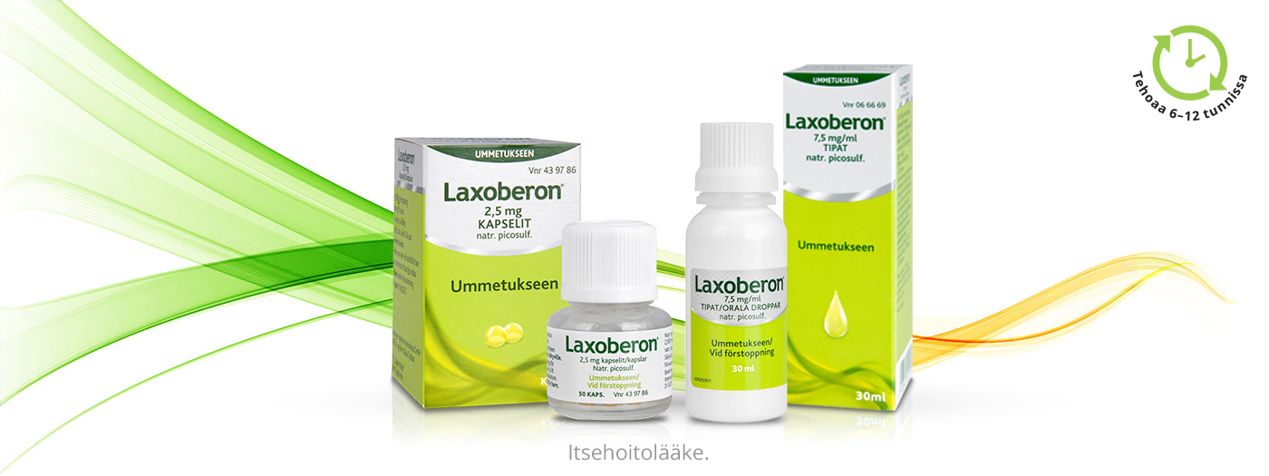 LAXOBERON®, nopea, ennakoitava apu ummetukseen